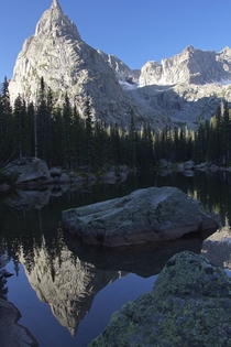 Mirror Lake Beneath Lone Eagle Peak 