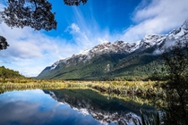 Mirror Lakes Fiordland National Park New Zealand 