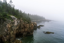 Misty morning near Ravens Nest on the Schoodic Peninsula - Acadia National Park 