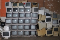 Monitors in an abandoned school