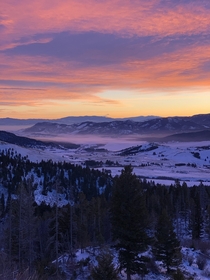 Montana sunrise this morning