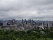 Montral Quebec Canada from Mount Royal Park July  