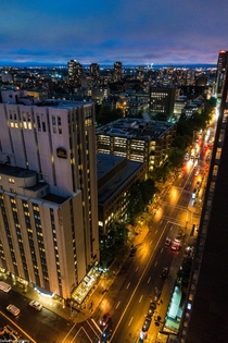 Montreal city at night 