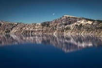 Moon over Crater Lake 