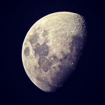 Moon taken through telescope 