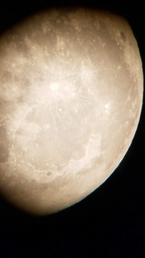 Moon taken using a Galaxy S through a borrowed telescope on campus Sep  