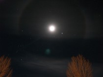 Moons Took This Image Of A Winter Halo Over Jackson Wyoming Last Night 