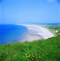 Morfa Harlech sand dunes Wales 