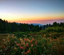 Morning Sunrise from the hillsLocationTiger hill Darjeeling India