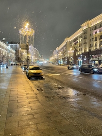 Moscow at winter night