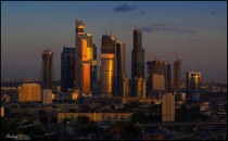 Moscow Dusk Skyline - 