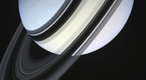 Most images of Saturn shown to the general public dont show the dark side of the rings the side which doesnt receive the suns light