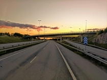 Motorway Junction in Lohja Finland 