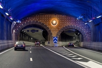 Motorway tunnel Sdra Lnken Stockholm Sweden 