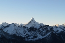 Mount Ama Dablam as seen from Kala Patthar at sunrise 