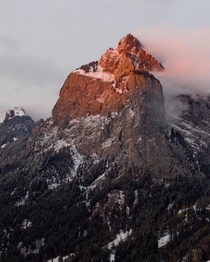 Mount Grosser Mythen in the Swiss Alps near Schwyz  Details amp K video link in my comment