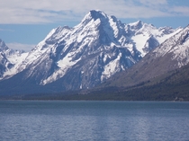 Mount Moran and Jackson Lake Grand Teton National Park Wyoming 
