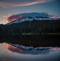 Mount Rainier National Park Reflection lake x OC