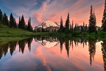 Mount Rainier Sunrise Washington  by Ray Green
