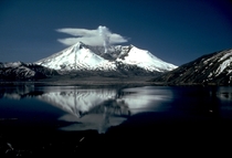 Mount St Helens and Spirit Lake  years after the eruption  by Lyn Topinka
