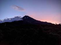 Mount Taranaki at sunset New Zealand 