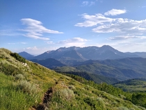Mount Timp Utah from Mill Canyon Peak trail 