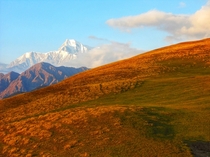 Mount Trishul Lording Over One of the Worlds Highest Meadows Ali Bugyal India 