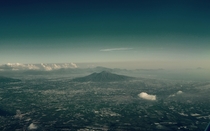 Mount Vesuvius from the air 