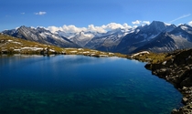 Mountain Lake in the alps 
