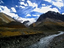 Mountain Pass Outside Lhasa Tibet 