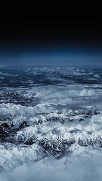 Mountain Range From A Plane - Somewhere Near Colorado 