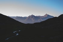 Mountain range in the spotlight French Alps 