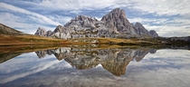 Mountain range with reflection Alpine Mirror The Dolomites in South Tyrol Italy Photo by Kilian Schnberger 