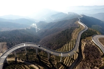 Mountain road in Taiyun China