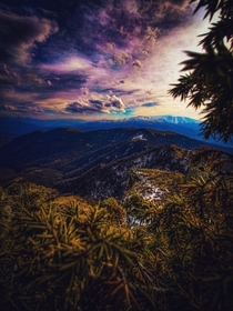 Mountain scene Dilijan National park Armenia 