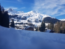 Mountains in Davos Switzerland 