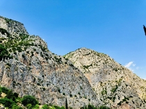 Mountains in Delphi Greece 