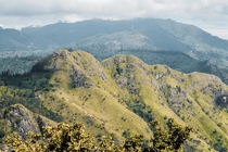 Mountains line in Sri Lanka 