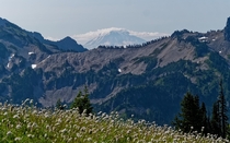 Mt Adams Washington as seen from Mt Rainier 