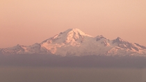 Mt Baker Washington view from Vancouver Canada 