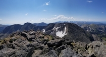 Mt Ida summit with with Longs Peak in the background Rocky Mountain National Park 