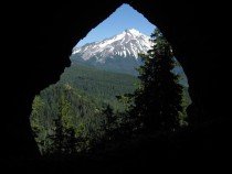 Mt Jefferson from Boca Cave 