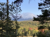 Mt Katahdin in the clouds 