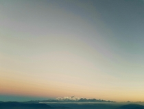 Mt Kunchenjunga sunrise view from Darjeeling India 