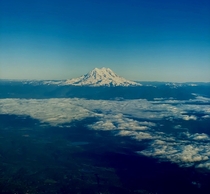 Mt Rainier from a window seat  x  