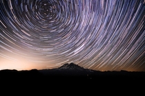 Mt Rainier Washington Under The Stars 