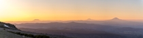 Mt St Helens Mt Rainier amp Mt Adams at sunset seen from  up Mt Hood  aupadhya