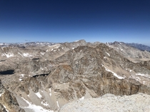 Mt Whitney CA as seen from the summit of Mt Langley  x