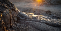 Mud Volcanoes at sunset by the Salton Sea 