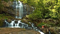 Murombodzi Waterfall Gorongosa National Park Mozambique 